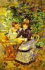 Pierre Auguste Renoir In the Garden. (Dans le jardin) painting